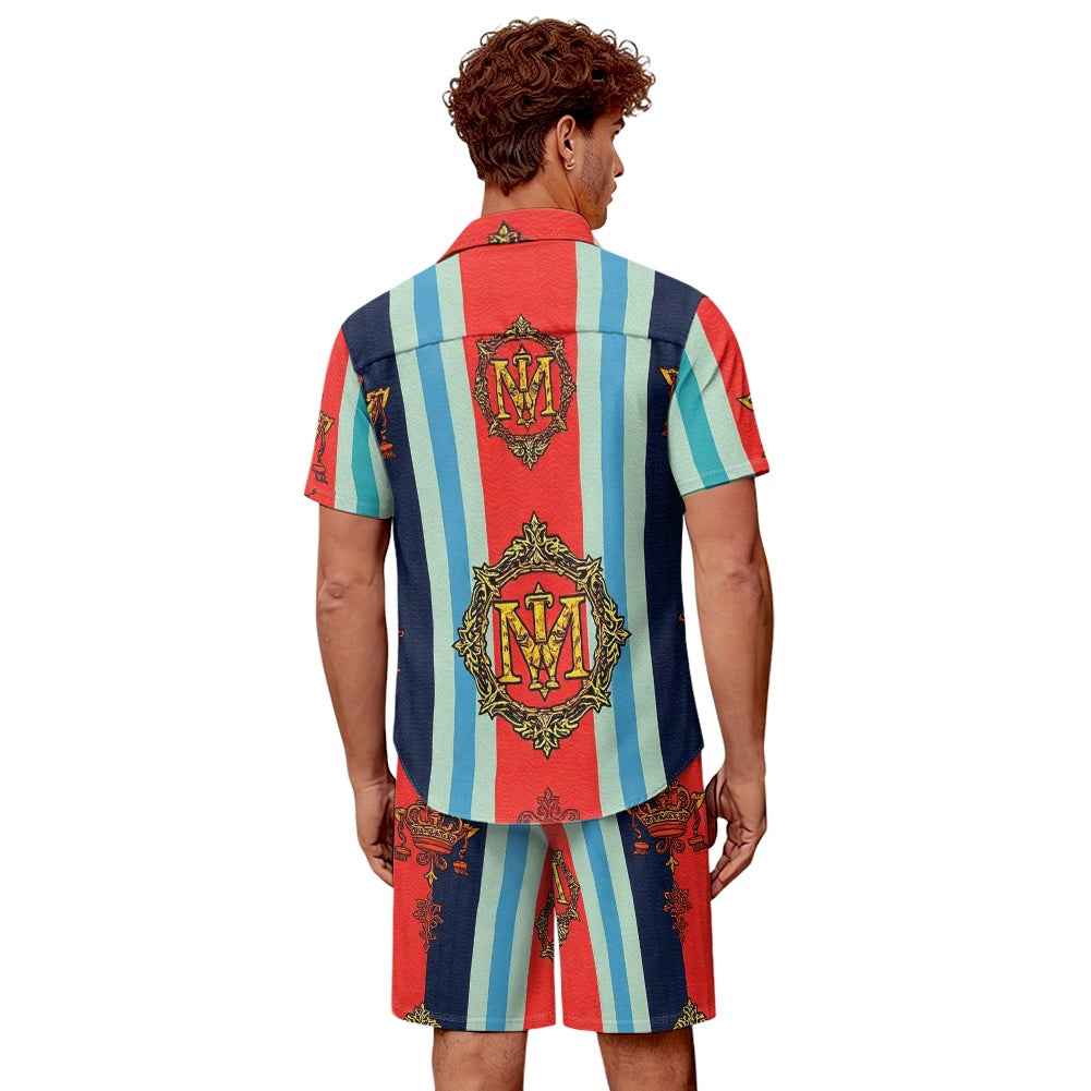 Men's Two Piece Shorts Set - Casual Summer Matching Outfit