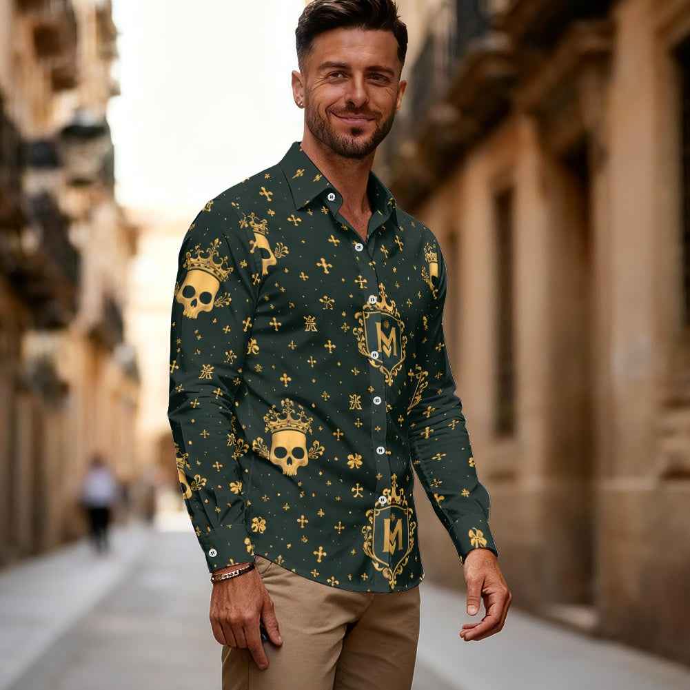 MUNSIEUR Men's Long-Sleeved Tee