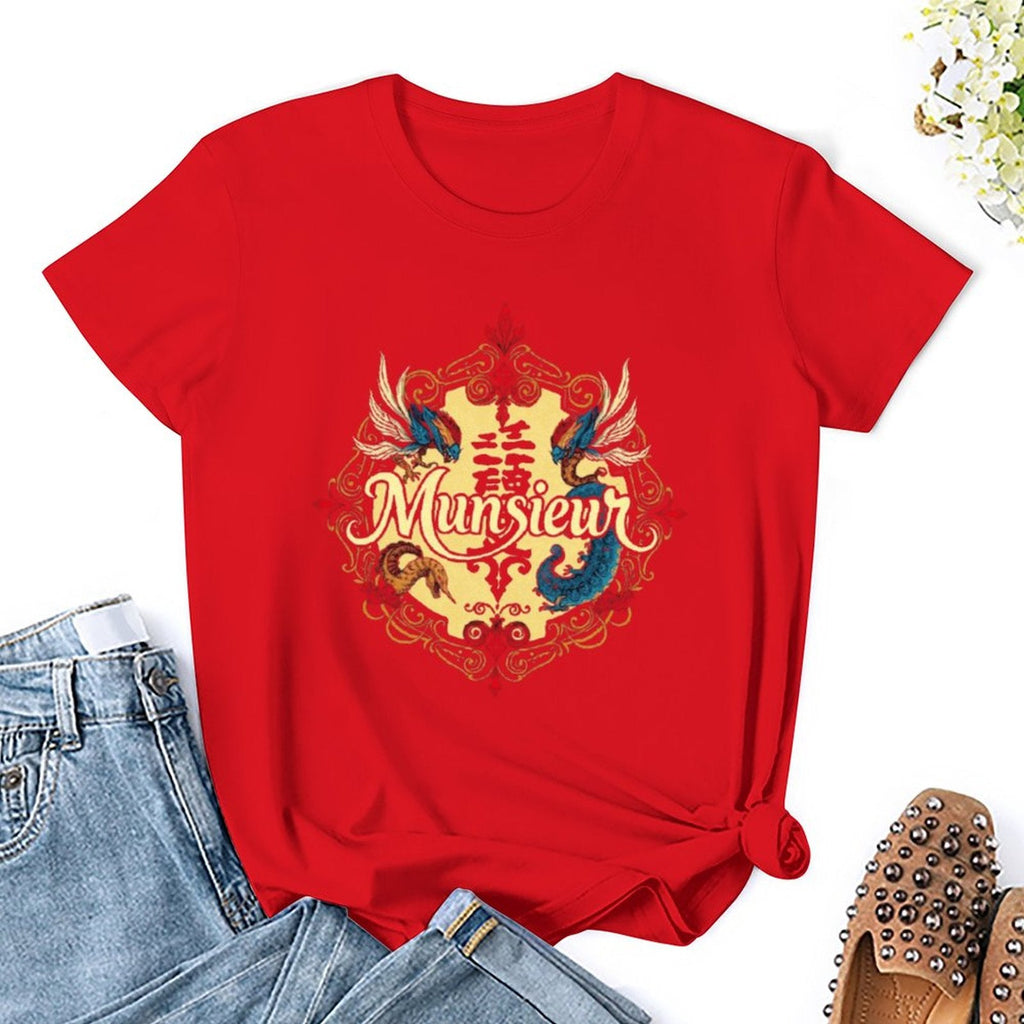 MUNSIEUR Women's T-shirt Designer Streetwear for Her