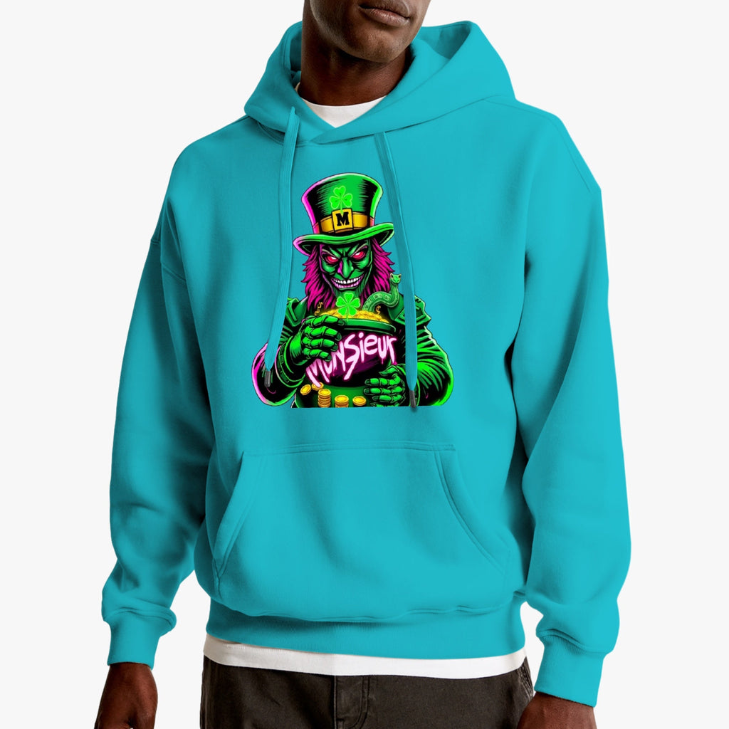 St. Patrick's Day Collection Munsieur Leprechaun Mafia Unisex Premium Pullover Hoodie Sweater