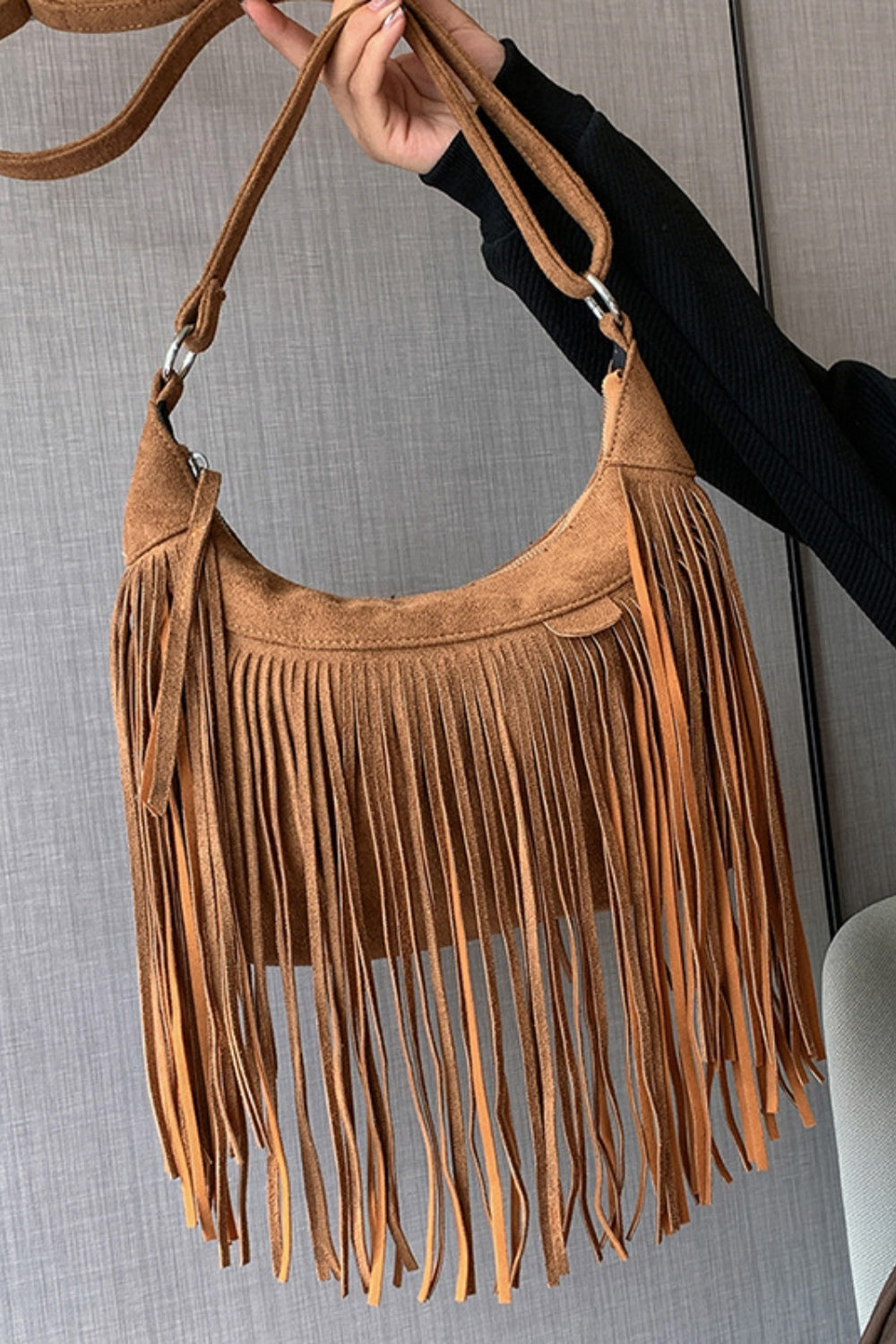 Suede Shoulder Bag