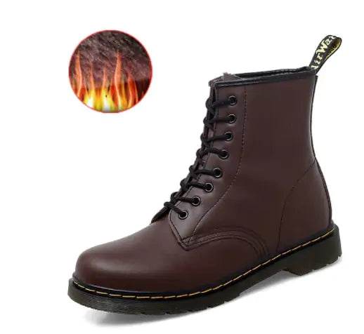 Unisex Leather Ankle Boots
