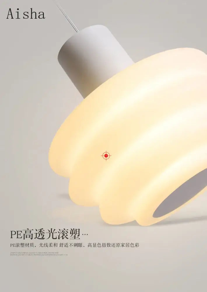 Aisha gold and frosted glass pendant light bedroom decor