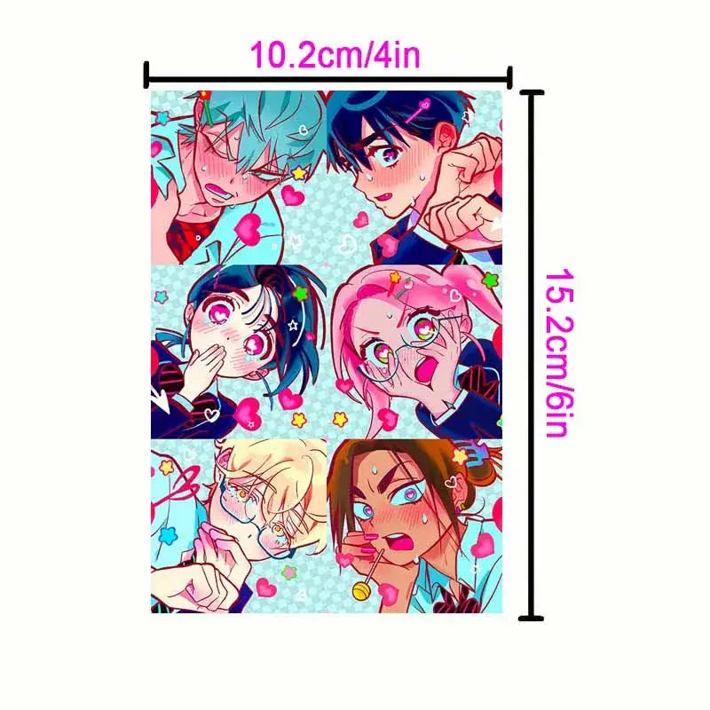 Colorful alien anime photo cards set bedroom wall decor