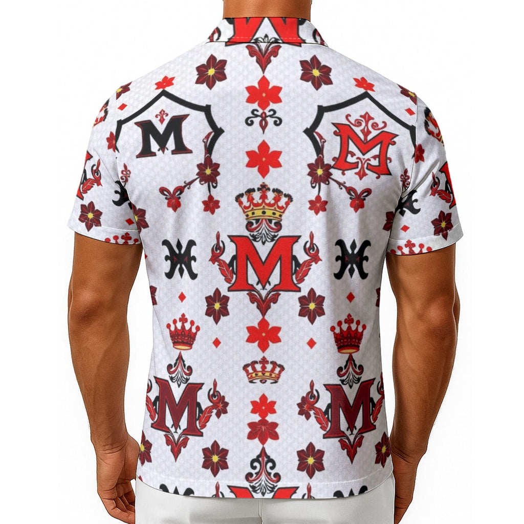 Munsieur All-Over Print Summer Tee for Men - Bold & Stylish