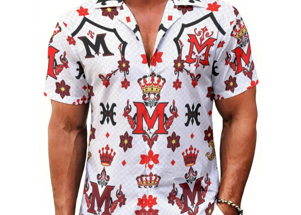 Munsieur All-Over Print Summer Tee for Men - Bold & Stylish