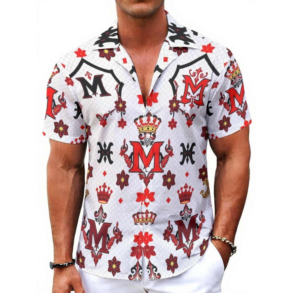 Munsieur All-Over Print Summer Tee for Men - Bold & Stylish