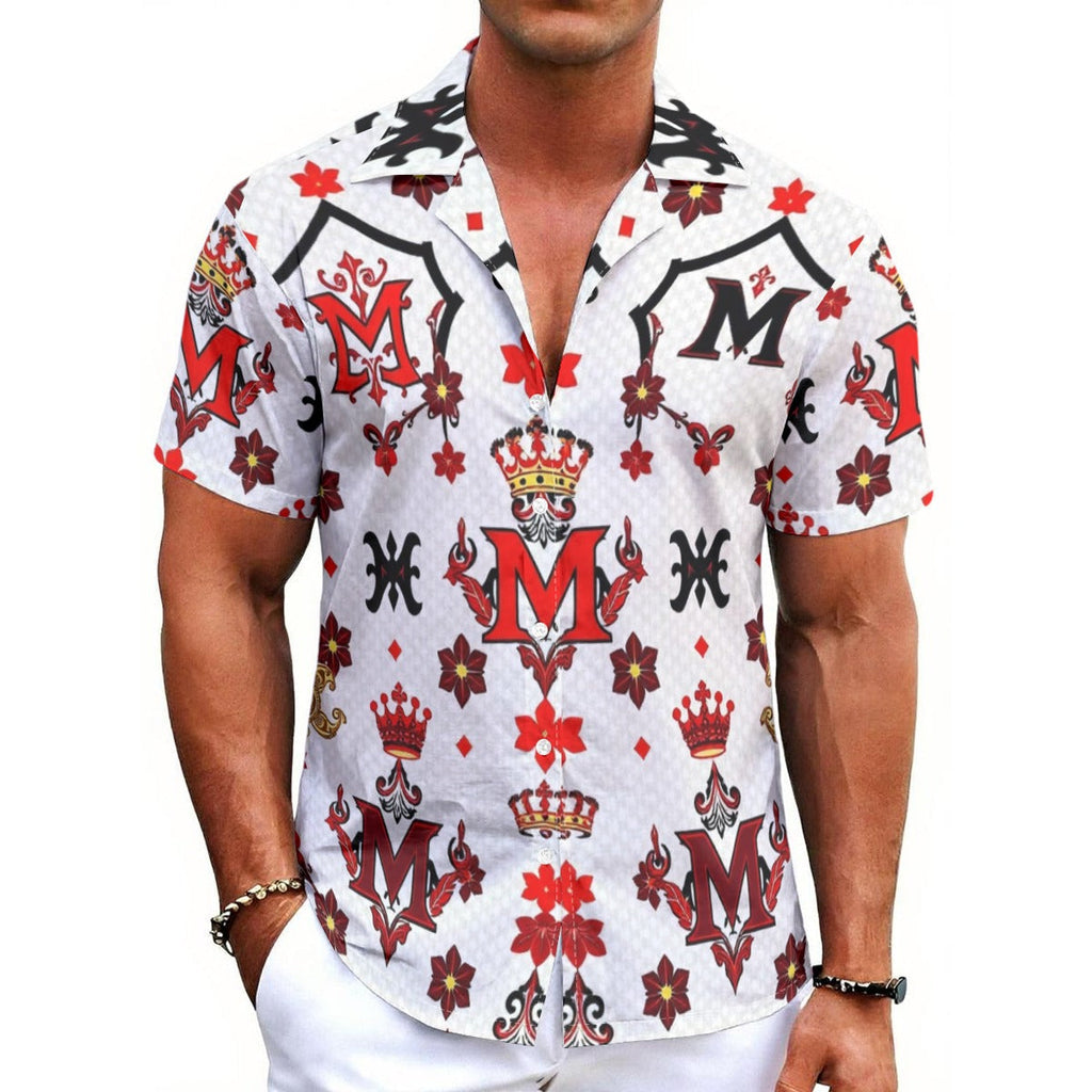 Munsieur All-Over Print Summer Tee for Men - Bold & Stylish
