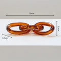 Amber acrylic glass handcrafted chain buckles living room decor