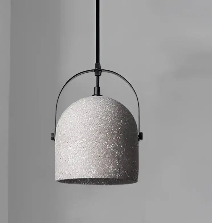 Amber & cream geometric glass pendant light for dining room