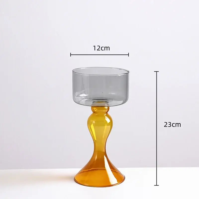 Amber decorbites geometric glass vase candle holder living room decor