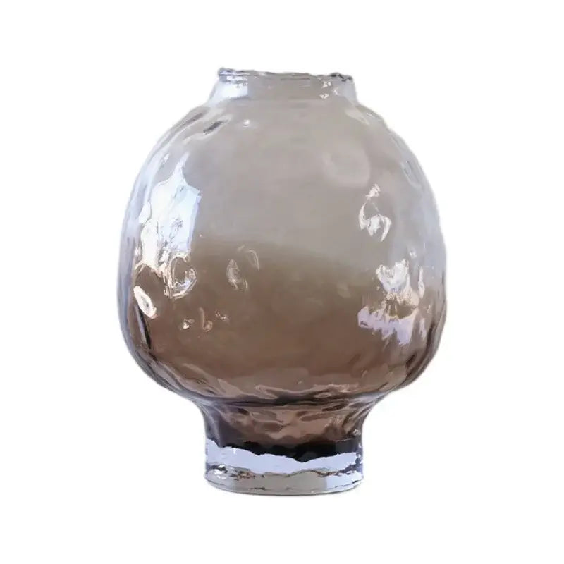 Amber textured decorbites gradient glass vase living room decor