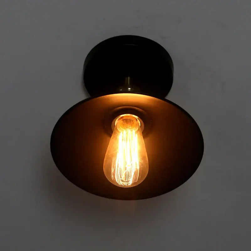 American copper ceiling lamp kitchen black and brass pendant light