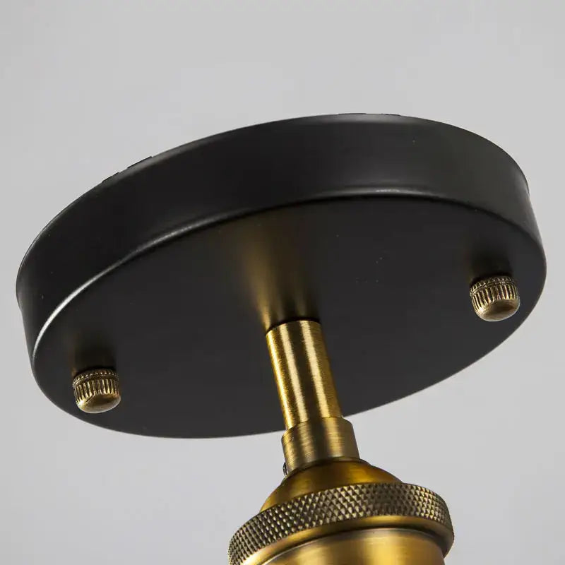 American copper ceiling lamp kitchen black and brass pendant light