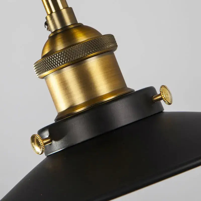 American copper ceiling lamp kitchen black and brass pendant light