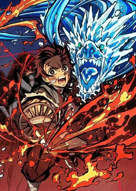 Vibrant anime demon slayer canvas posters 12 pack bedroom wall art