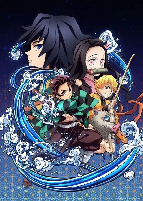 Vibrant anime demon slayer canvas posters 12 pack bedroom wall art