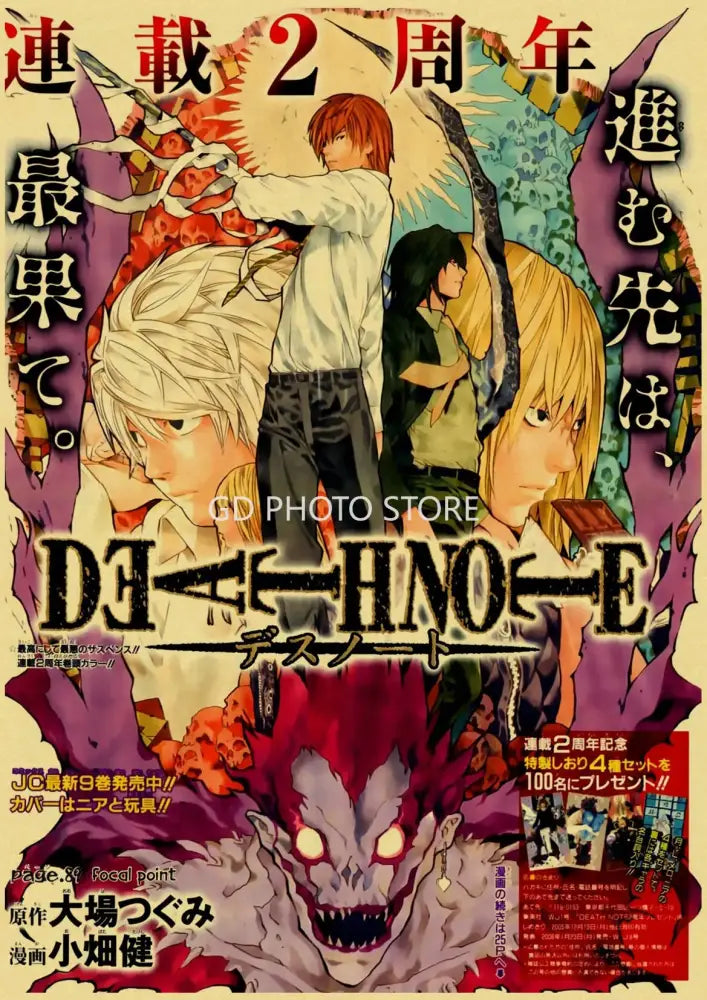 Teal and silver chainsaw man anime poster collection for bedroom