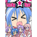 Lucky star anime girl poster waterproof bedroom wall decor