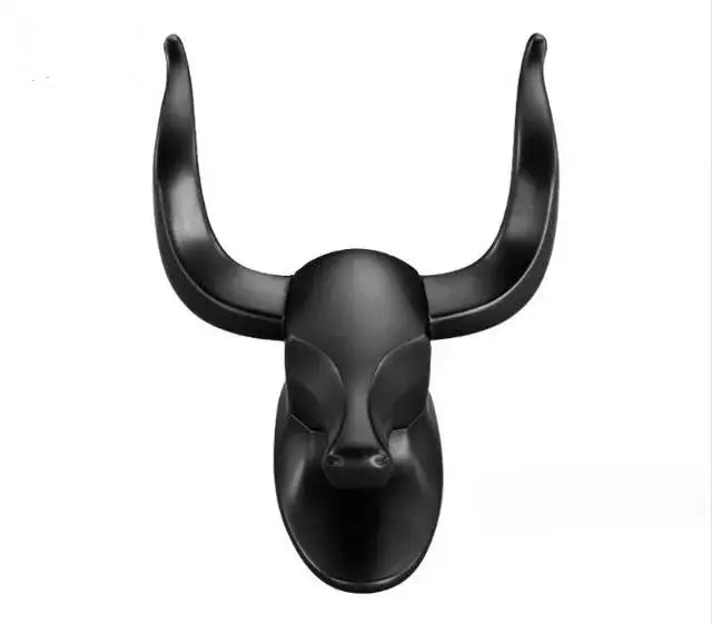 Antique aluminum bull head robe hook for bathroom clothes