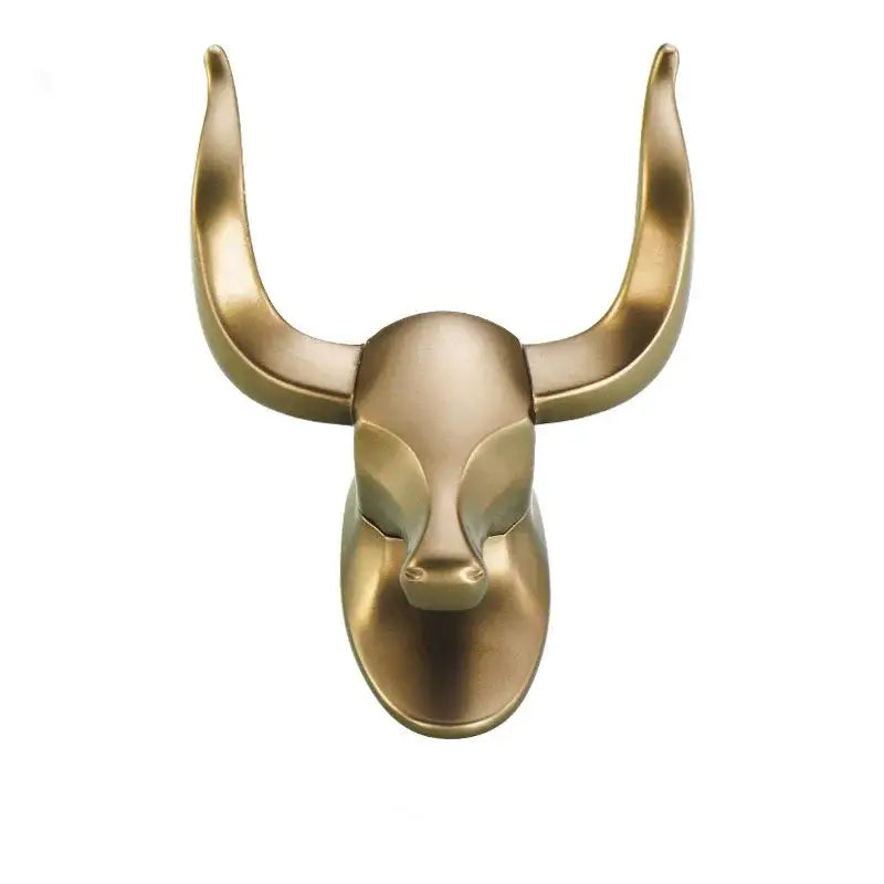 Antique aluminum bull head robe hook for bathroom clothes