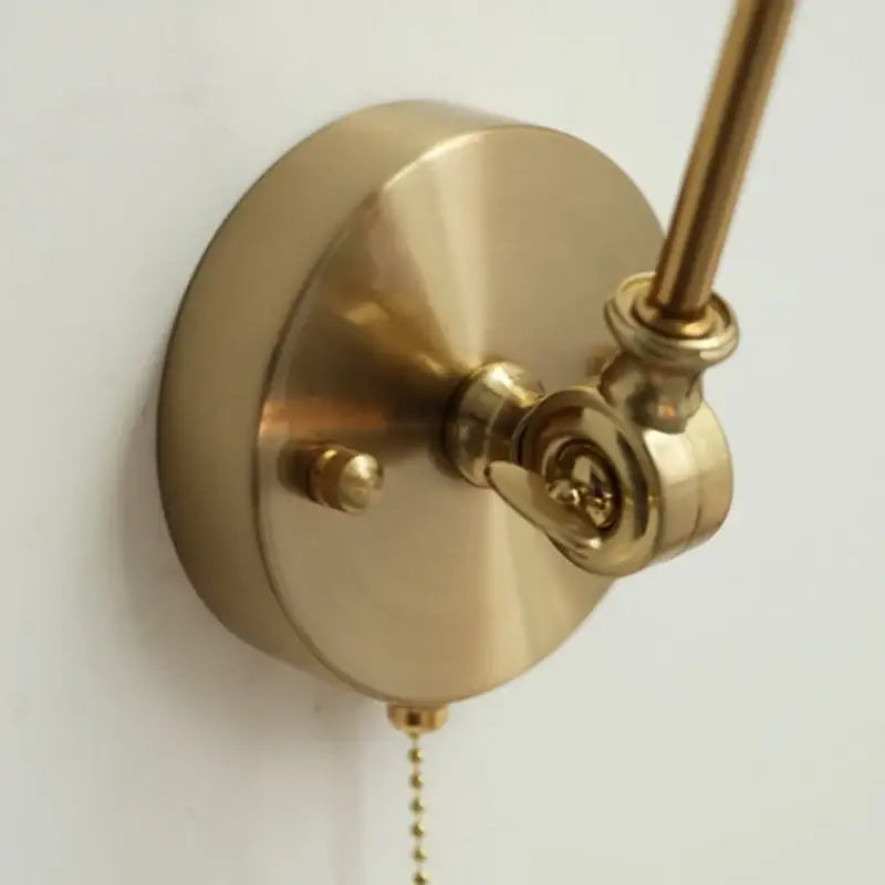 Antique brass ceramic copper led wall light bedroom sconce