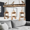 Antique brass coastal lantern island pendant kitchen chandelier