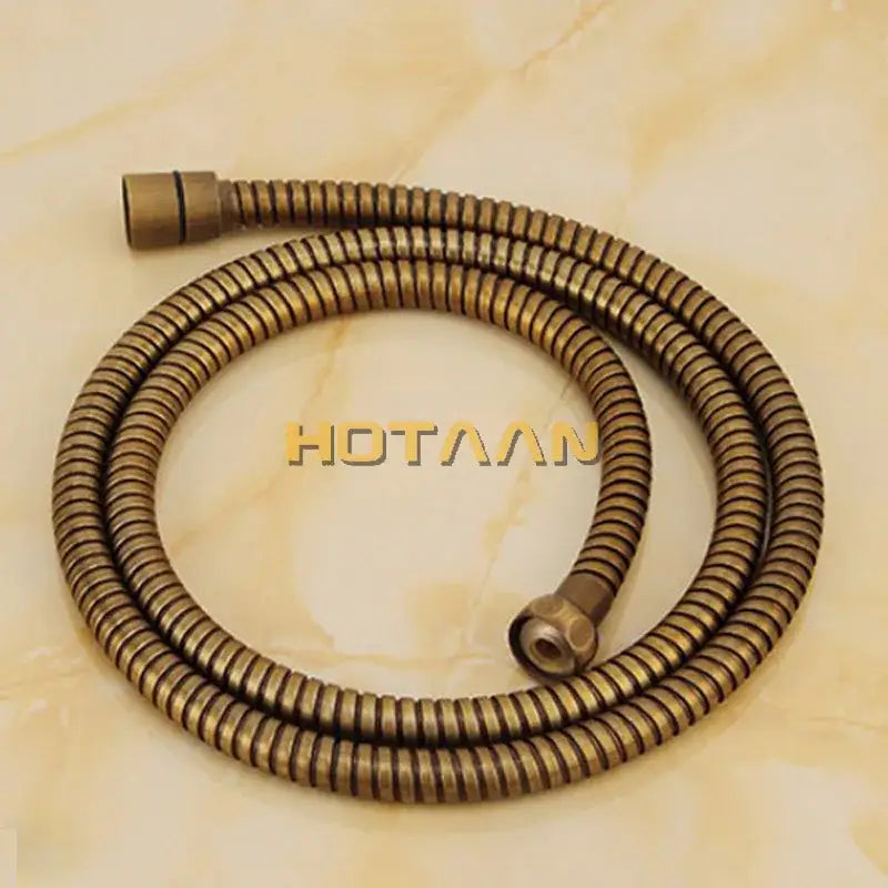 Antique brass hand shower set bathroom shower head with hose