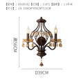 Antique bronze crystal candle wall lamp for living room bedroom