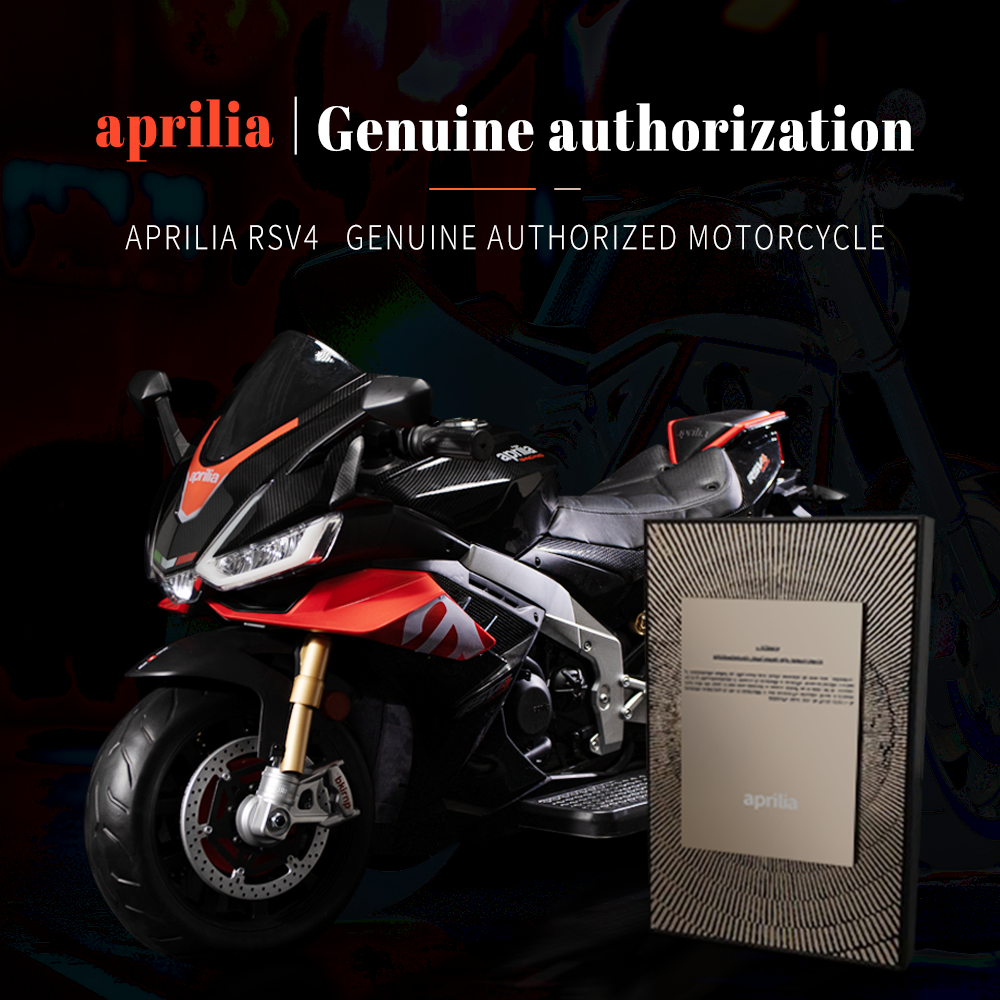 Aprilia 24V Kids Electric MotorBike with Battery Power and LED Lights