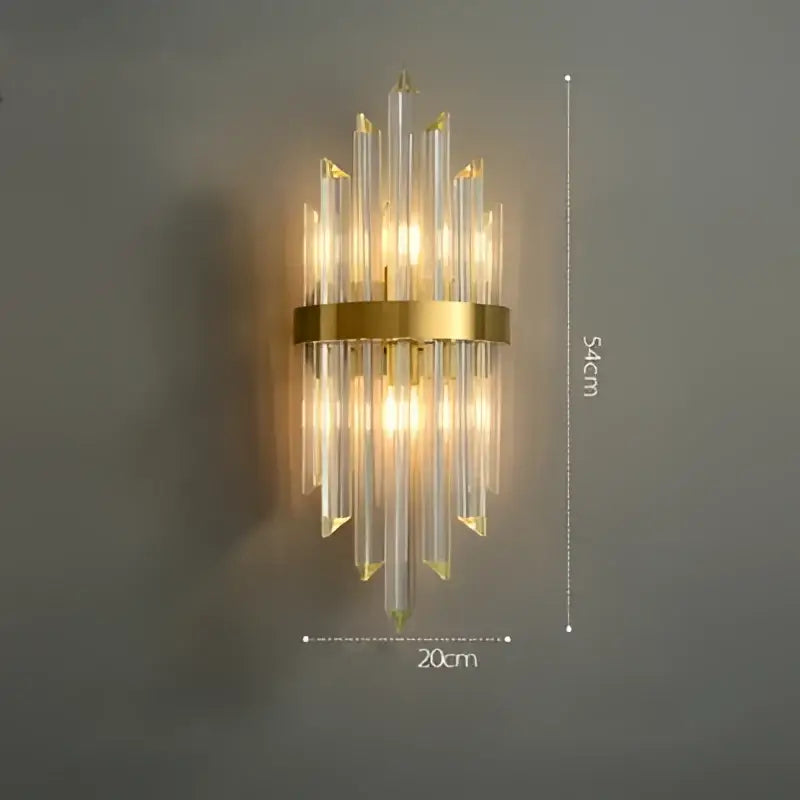 Art deco black & gold stainless wall sconce bedroom ribbed glass