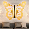 Art deco gold butterfly wall sconce kids room metal lamp