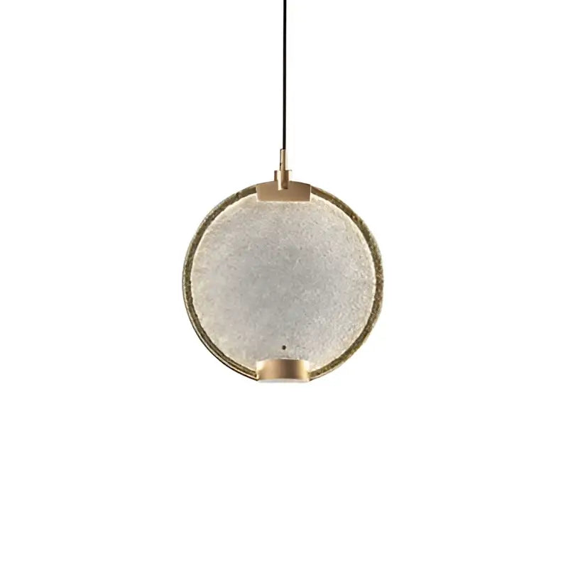 Art deco lavender glass horo led pendant light for kitchen