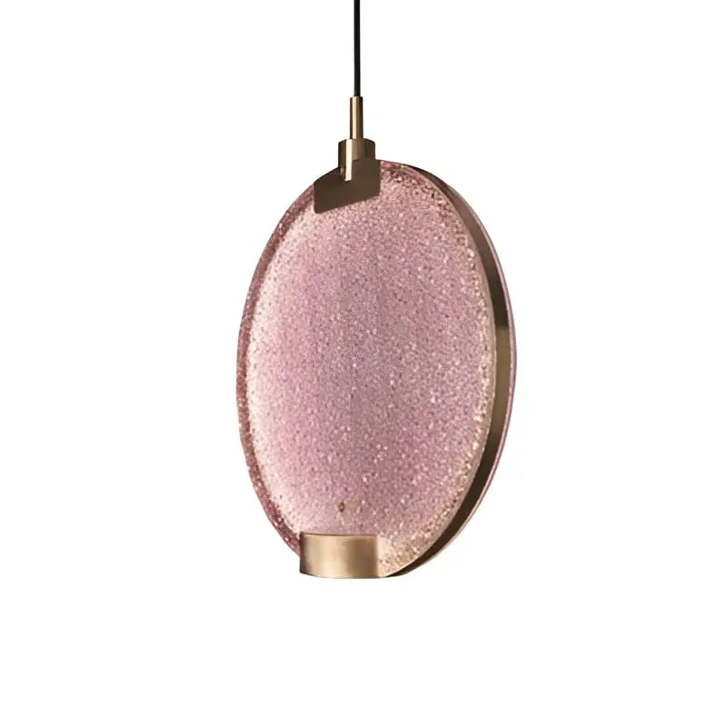 Art deco lavender glass horo led pendant light for kitchen
