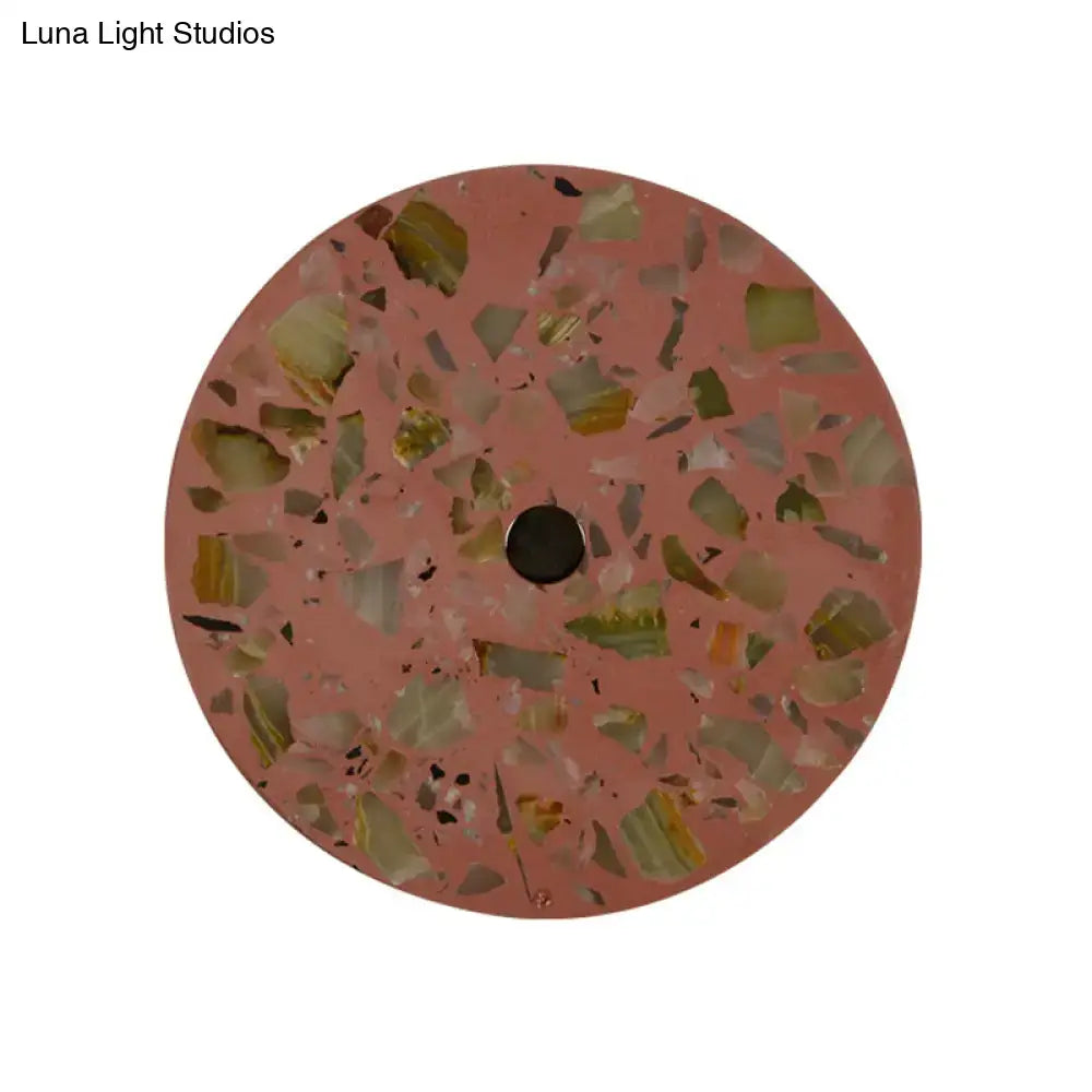 Art deco mosaic terrazzo led wall light living room sconce