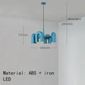 Art deco teal metal 3 light pendant – dining room chandelier