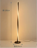 Art deco twisted gold floor lamp living room ambient light