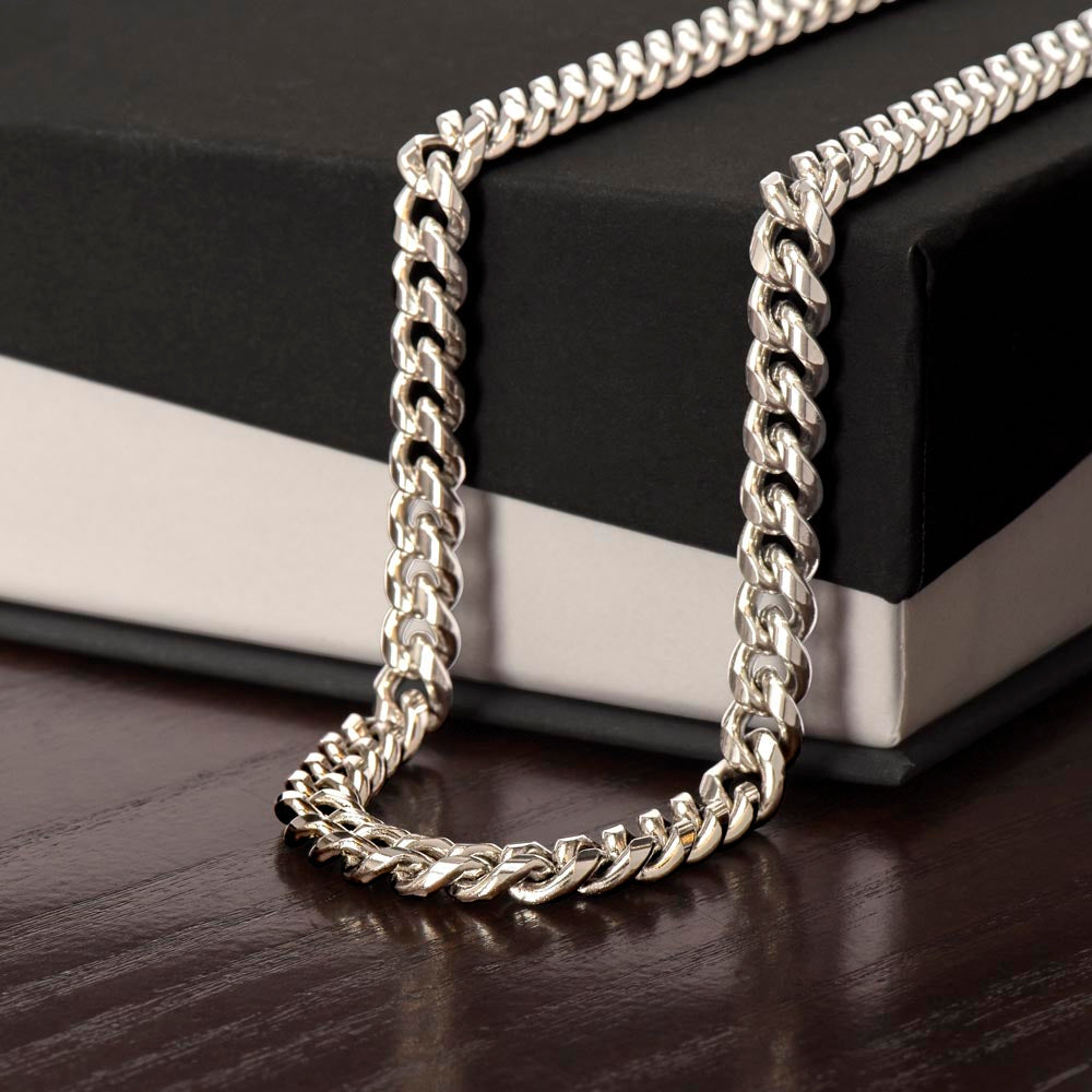 Men's Cuban Link Chain Necklace – Symbol of Strength & Resilience