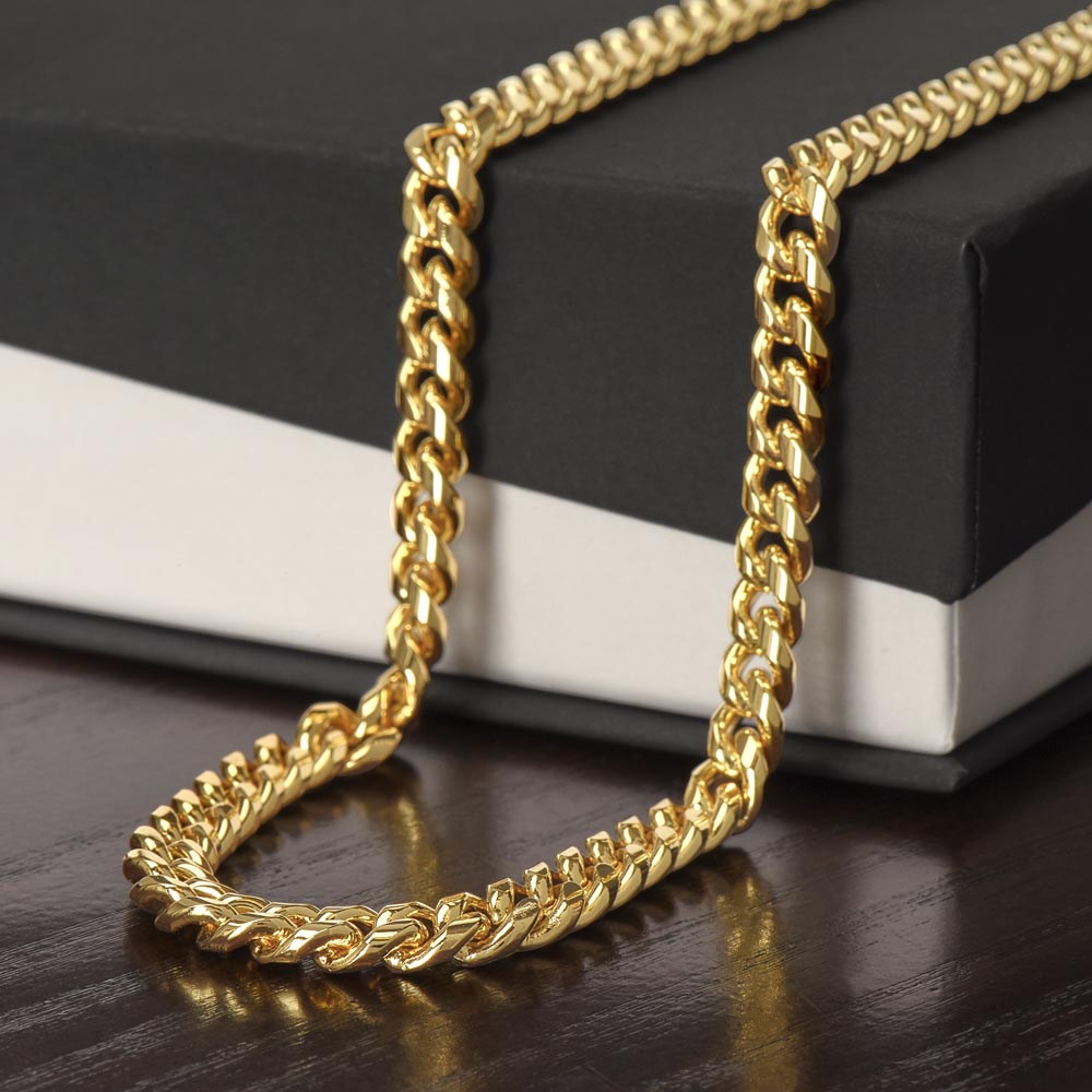 Men's Cuban Link Chain Necklace – Symbol of Strength & Resilience