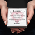 Personalized Daughter Name Necklace – A Forever Love Gift From Mom & Dad
