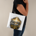Prayed For Strength Christian Tote Bag – Faith Purpose Inspirational Carry Bag