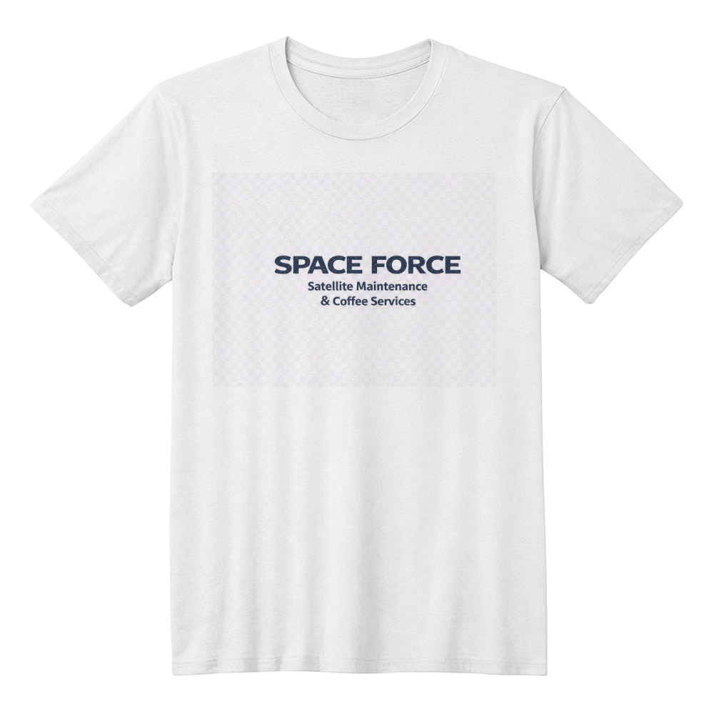 Funny Space Force Shirt – Satellite Maintenance & Coffee Services | Space Force Humor Tee | Military Space Shirt | Guardian Gift