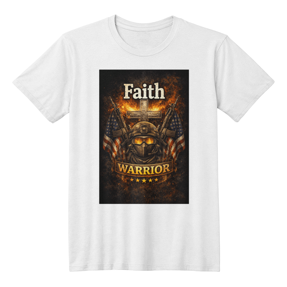 Faith Warrior Christian Veteran Shirt – Patriotic Faith Military Apparel