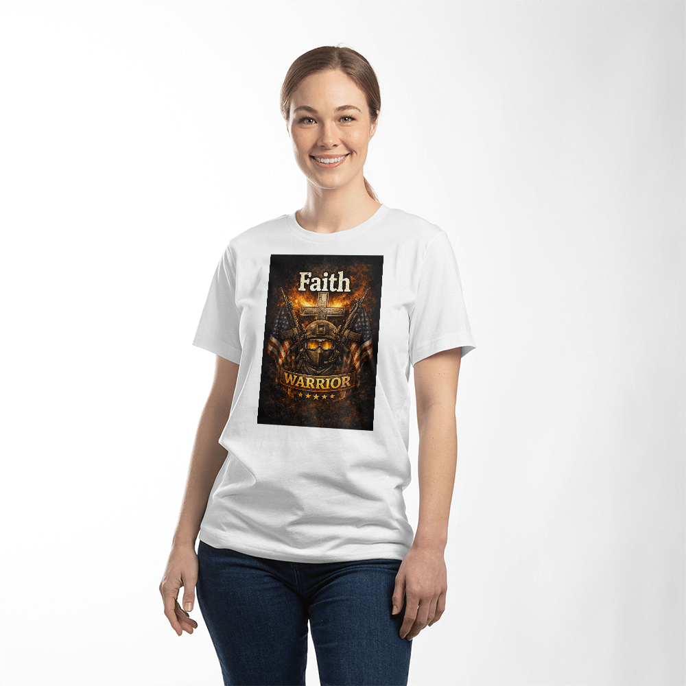 Faith Warrior Christian Veteran Shirt – Patriotic Faith Military Apparel