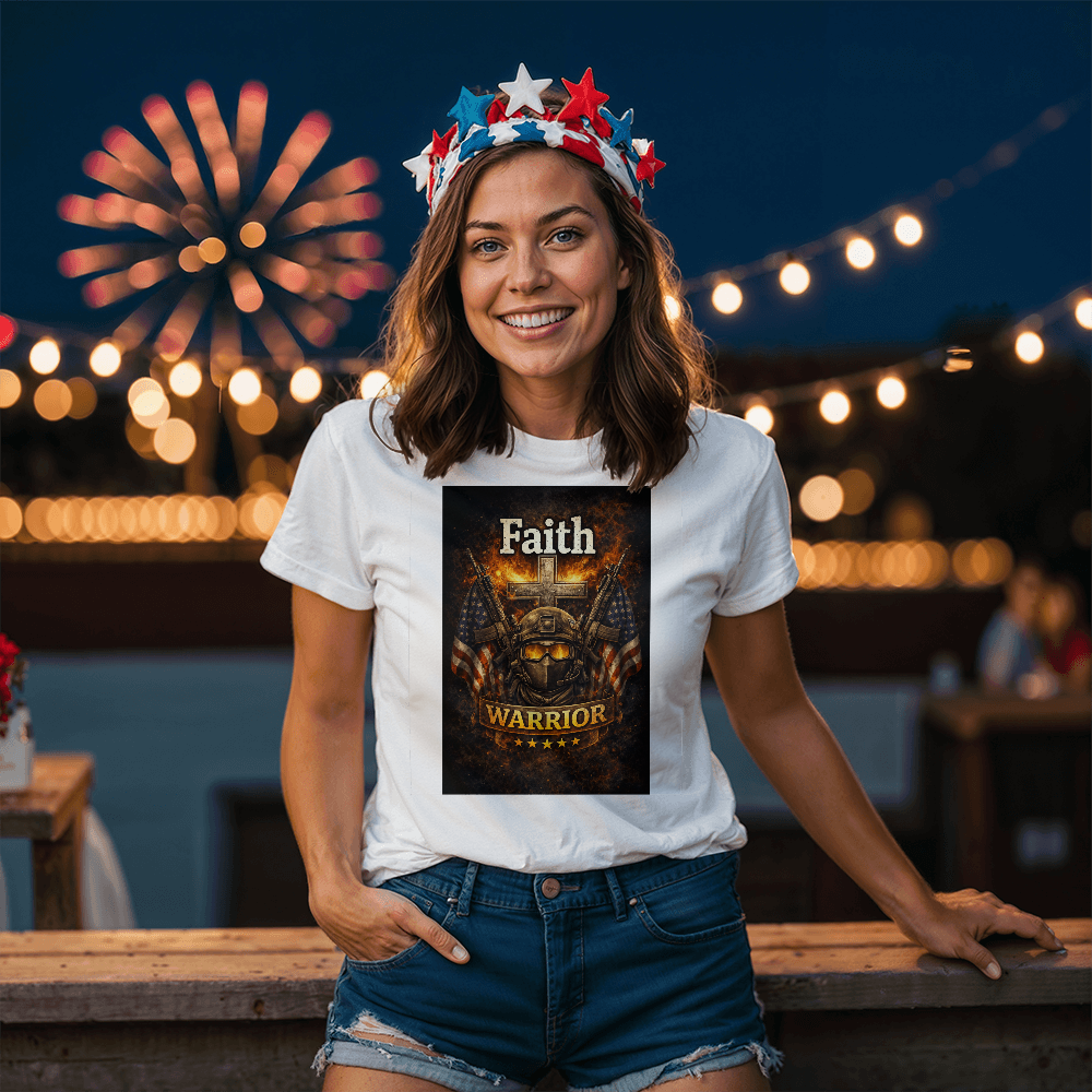 Faith Warrior Christian Veteran Shirt – Patriotic Faith Military Apparel