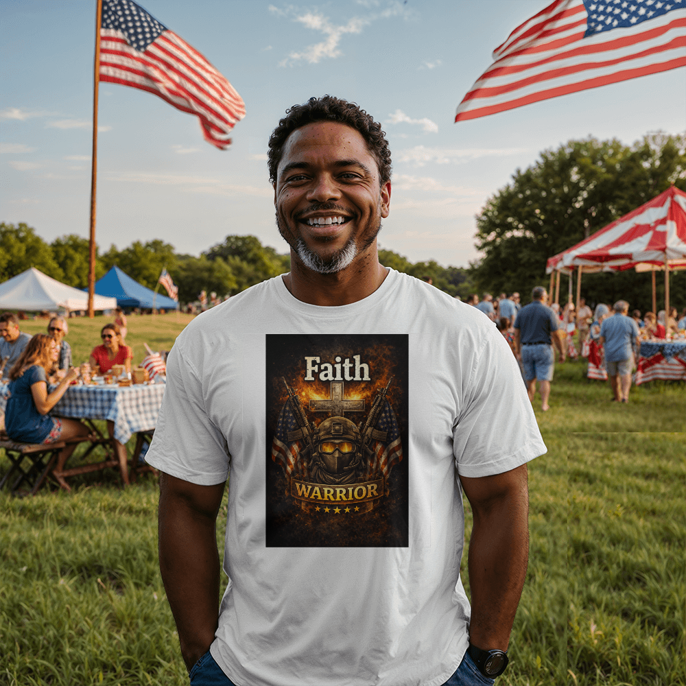 Faith Warrior Christian Veteran Shirt – Patriotic Faith Military Apparel