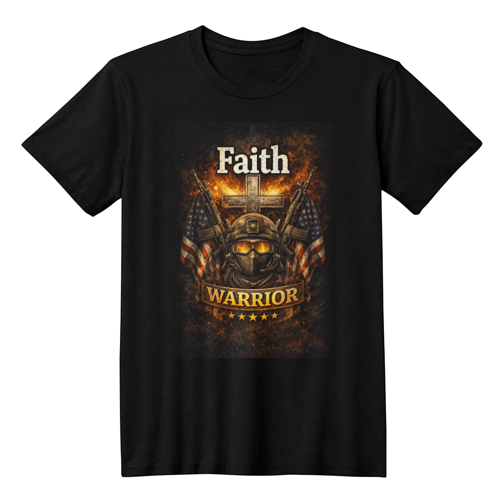 Faith Warrior Christian Veteran Shirt – Patriotic Faith Military Apparel