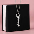 Graduation Name Necklace for Daughter – Personalized Gift from Mom & Dad | Class of 2026 Graduation Jewelry