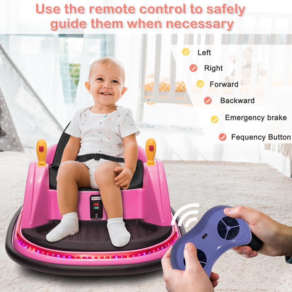 ASTM-certified Electric 6V Ride On Bumper Car for Kids with Remote Control