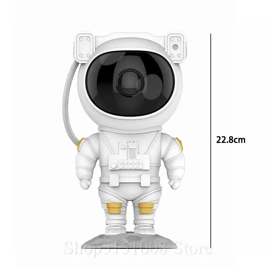 Astronaut sky projector nightlight white and gold bedroom lamp